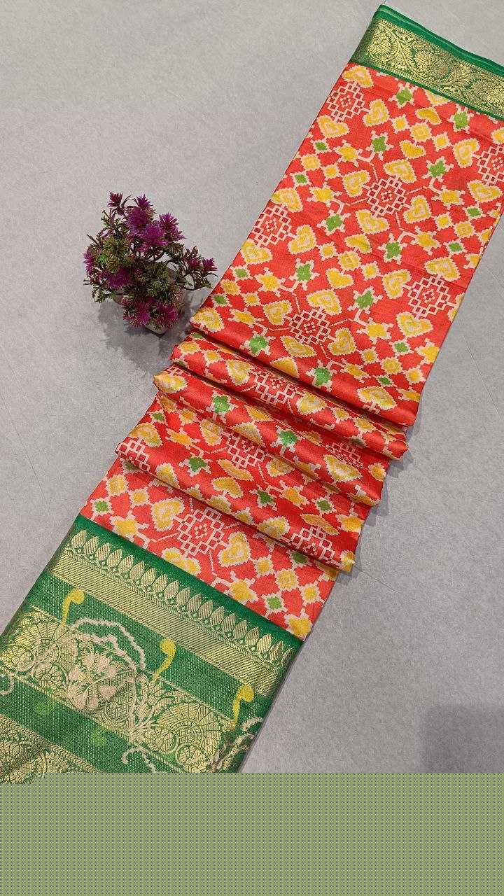 YNF PATOLA SILK RRI LATEST SAREES WHOLESALE IKAT SOFT SIILK PATOLA SAREES MANUFACTURER